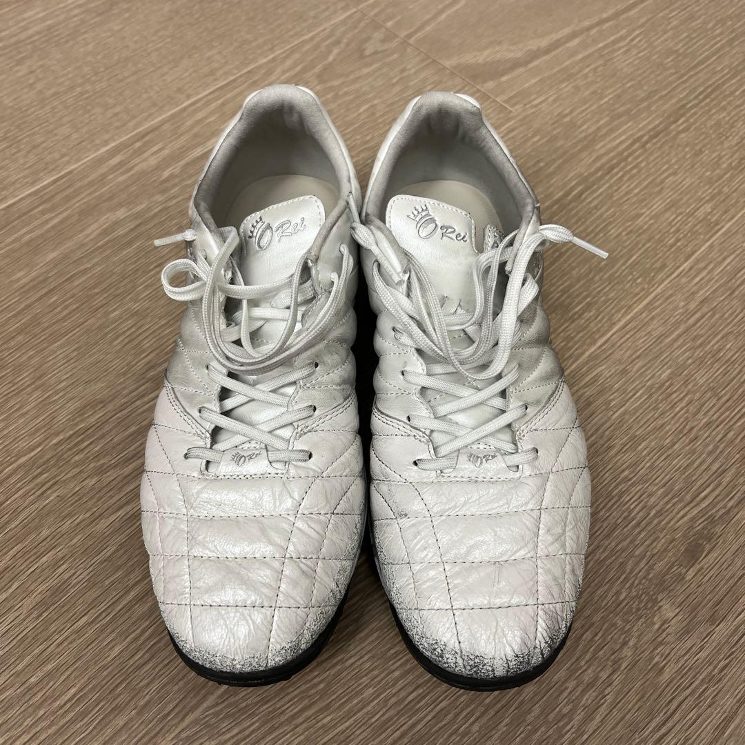 ATHLETA フットサルシューズ ホワイト　カンガルー革×人工革