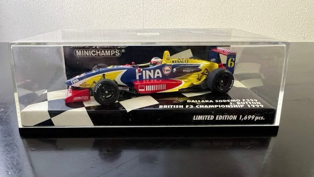 F1 Dallara F393 ジェンソンバトン限定版直筆サイン入り1:43