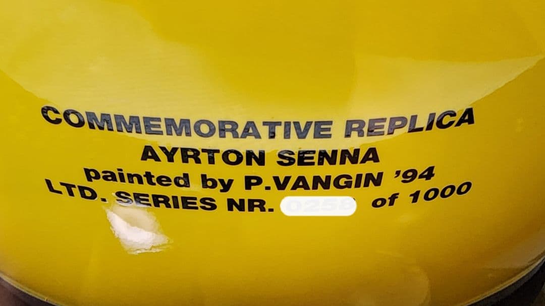 アイルトン・セナ レプリカヘルメット 限定1000個
