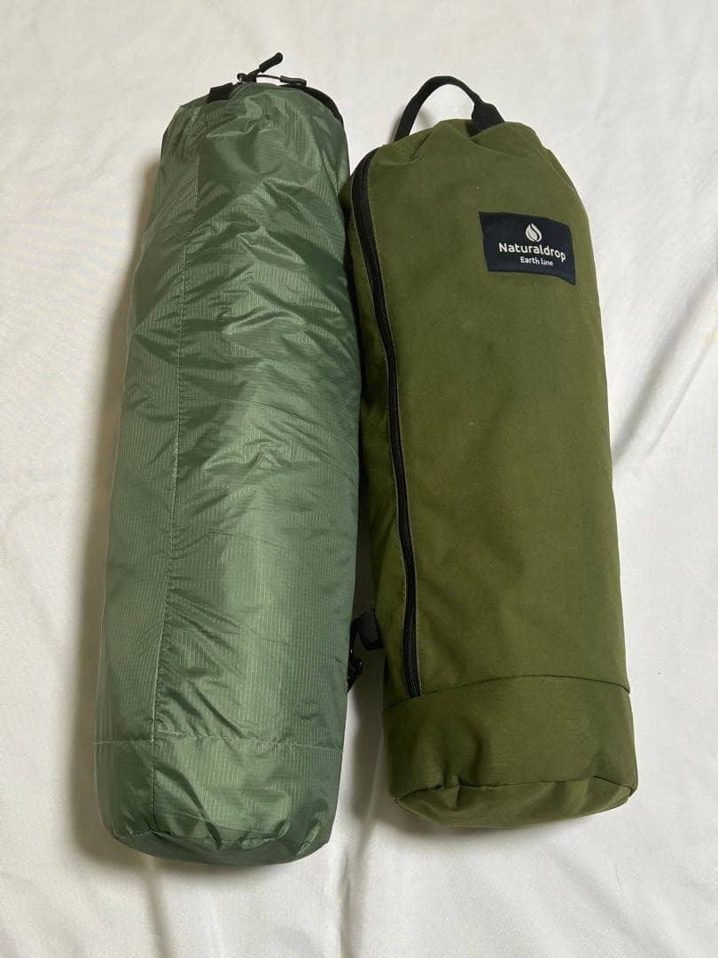 ナチュラルドロップ　高床移動式タイニーテント　コット　グリーン　セット