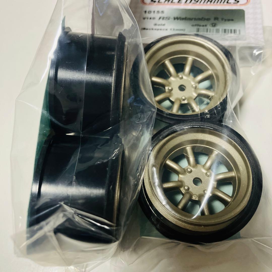 新品　スケールダイナミクス　ワタナベホイール　小径　ゴールド　4本セット　オフ9