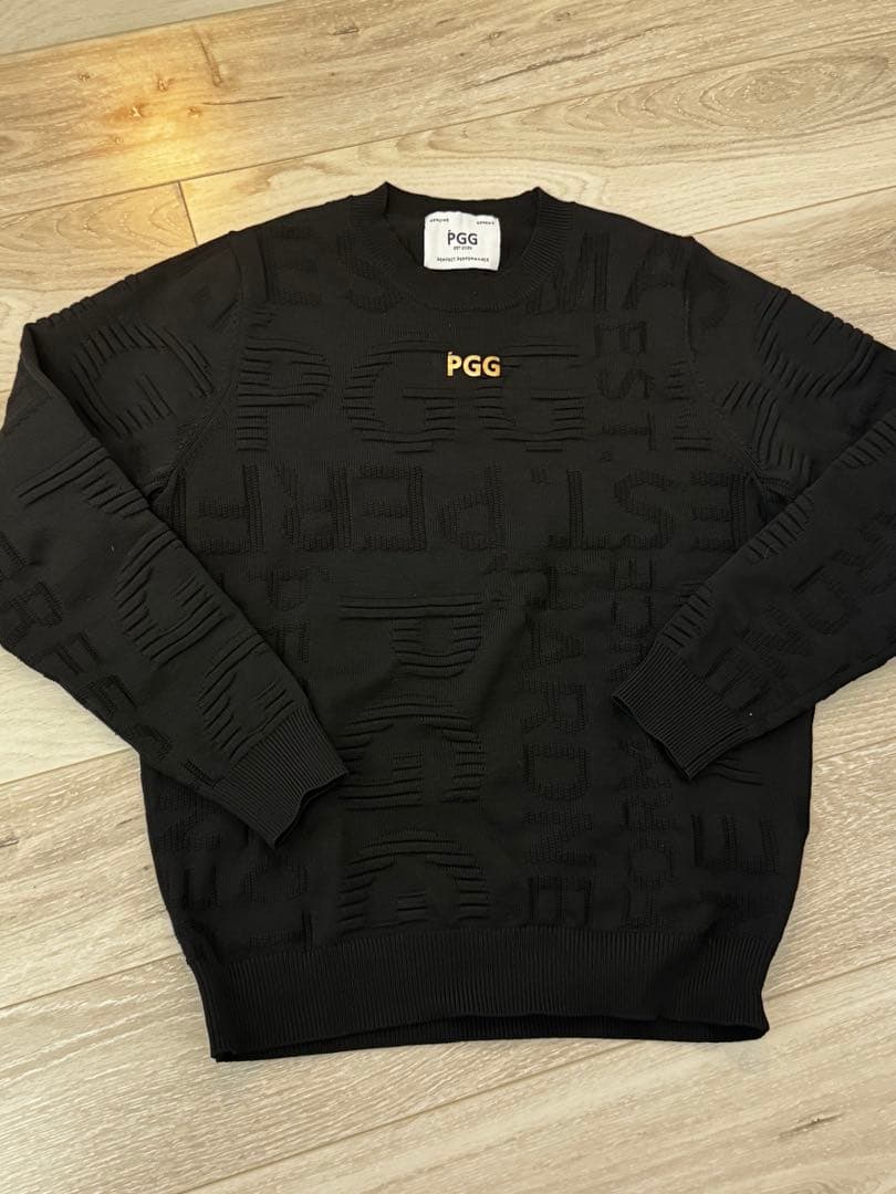 PGGパーリーゲイツGINZA SIX限定　ゴールドロゴニット