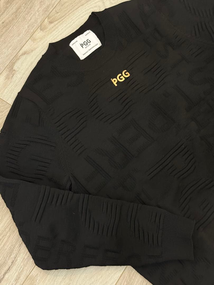 PGGパーリーゲイツGINZA SIX限定　ゴールドロゴニット