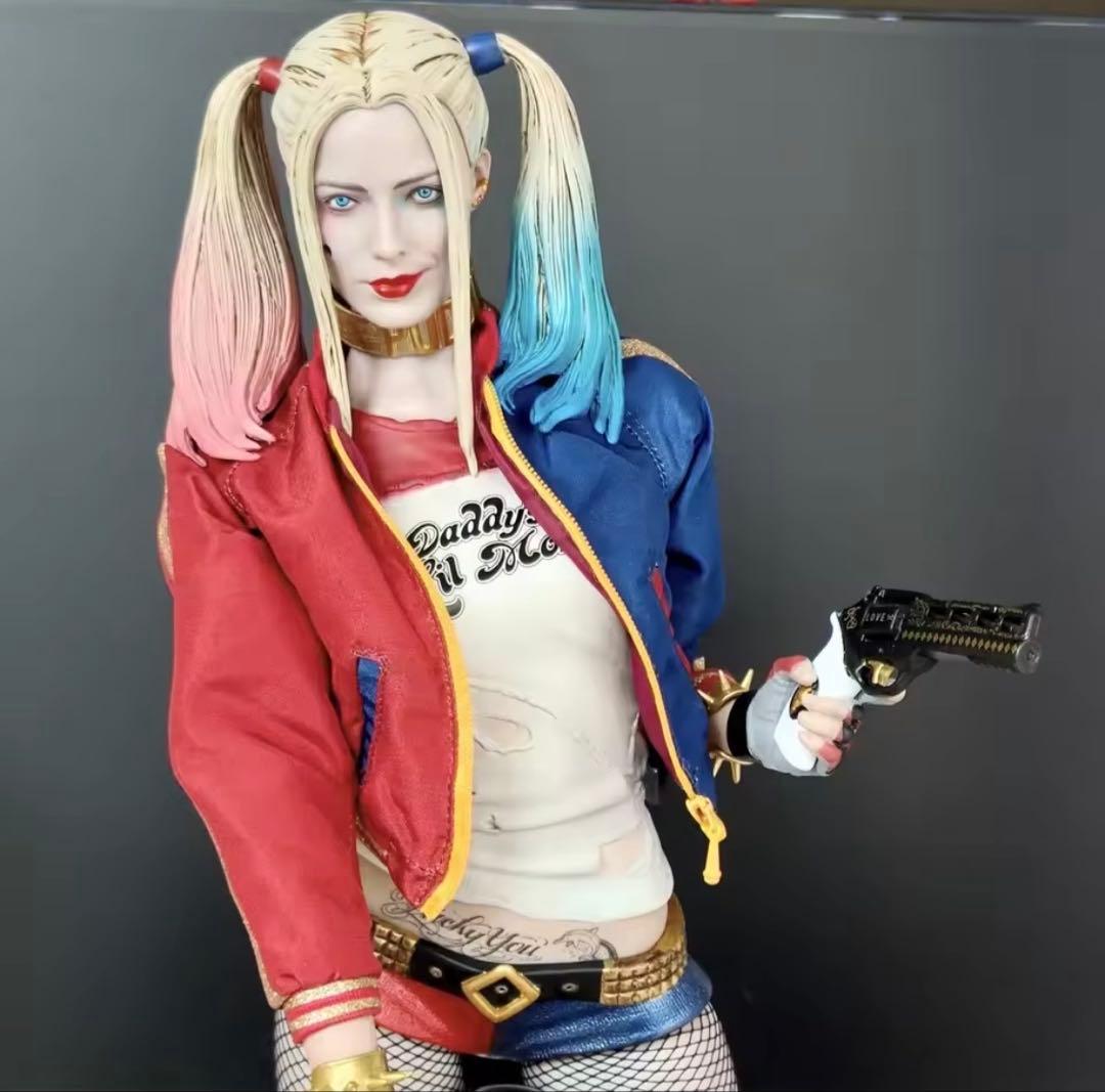 ハーレクイン43cm大型フィギュア クレイジートイズ ( 訳あり )一点限り