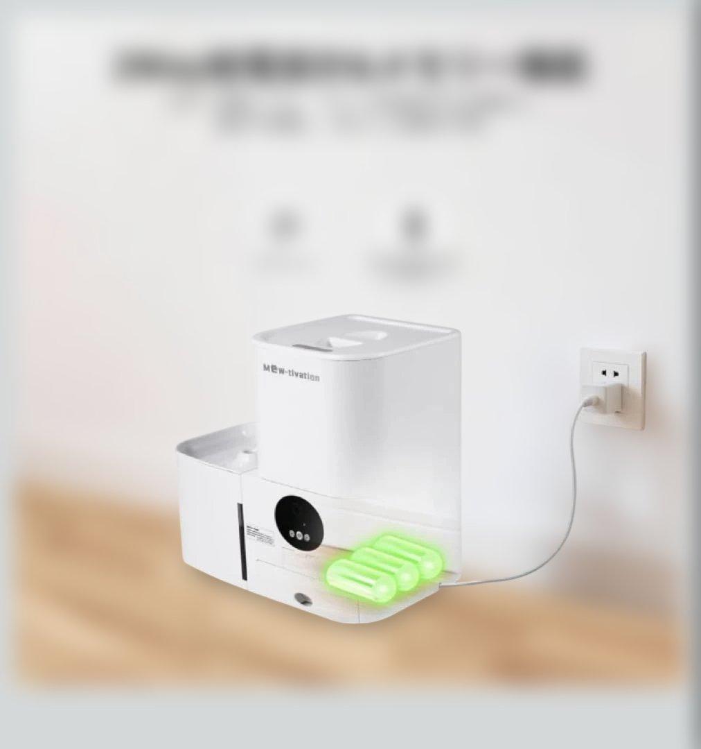 自動給餌器 ホワイト 5Lフードタンク 3L水タンク