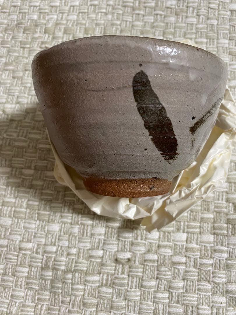 西岡小十　繪唐津　茶碗　共箱共布栞　唐津焼　未使用