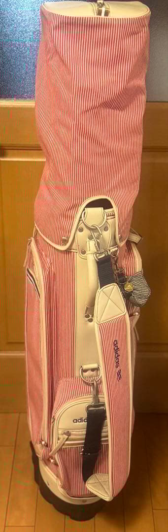 アディダス　キャスター付き　ゴルフ　キャディバック　ヒッコリー生地