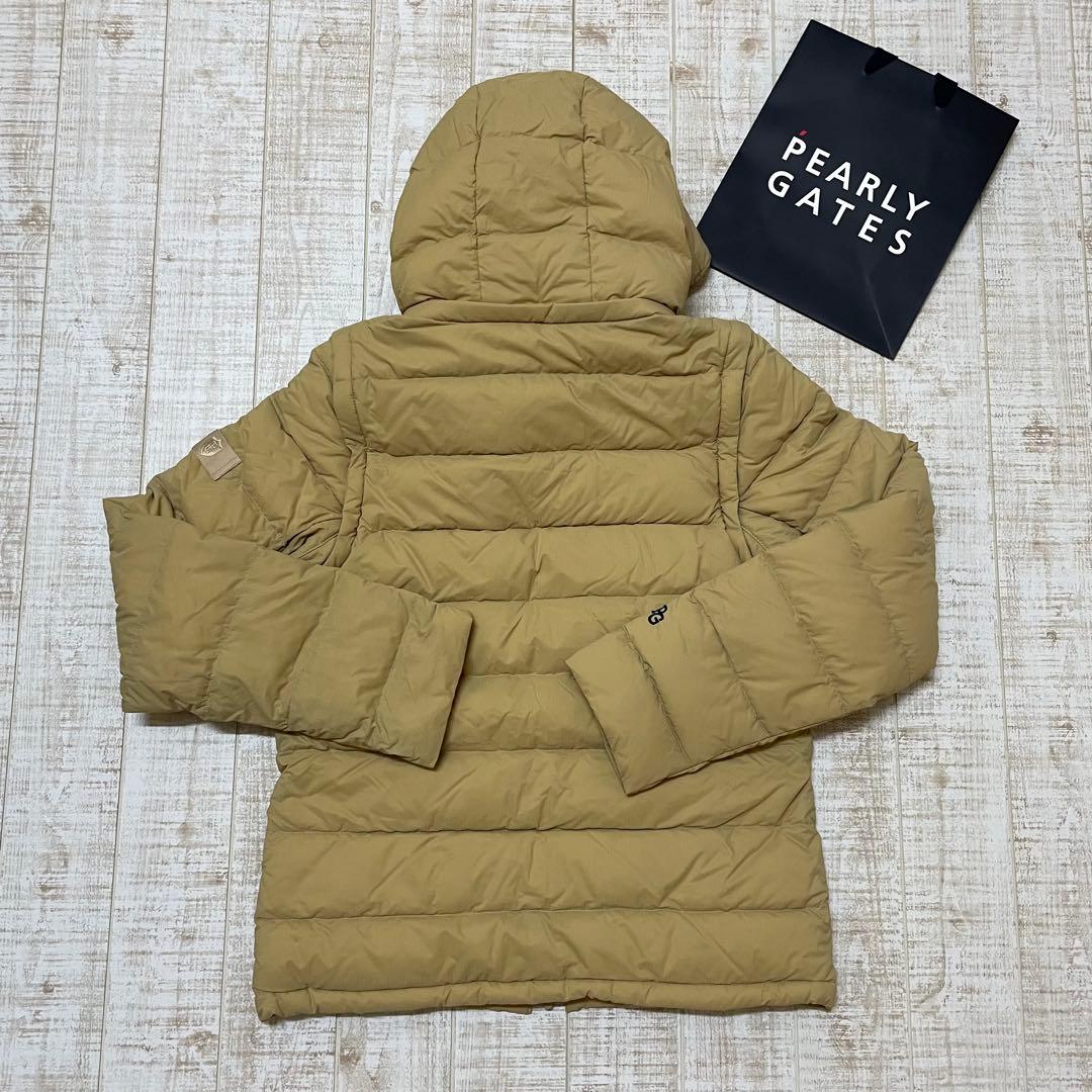 新品 パーリーゲイツ ダウンジャケット 高級 ベージュ Mサイズ（4）