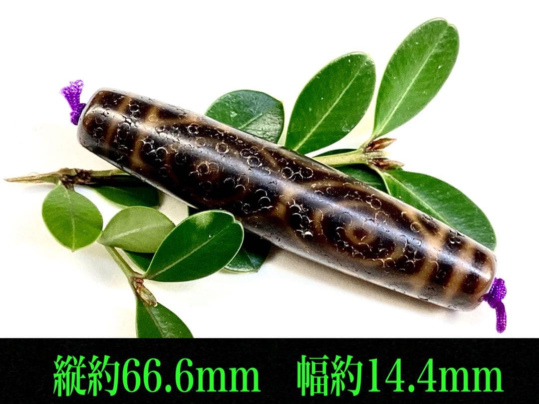 ✳龍眼天珠　極上の馬蹄痕入り　台湾上肯製　50年眠り続けた保管品　ソーティング付