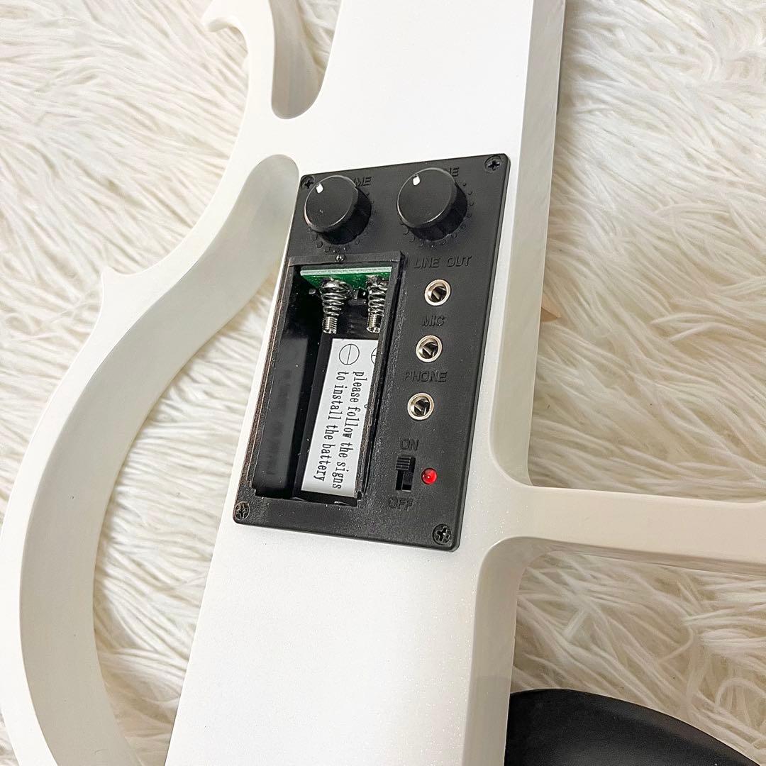 【美品】ENNBOM サイレントバイオリン HVPV-30 ホワイト 人気色
