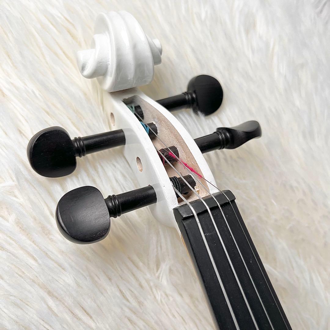 【美品】ENNBOM サイレントバイオリン HVPV-30 ホワイト 人気色