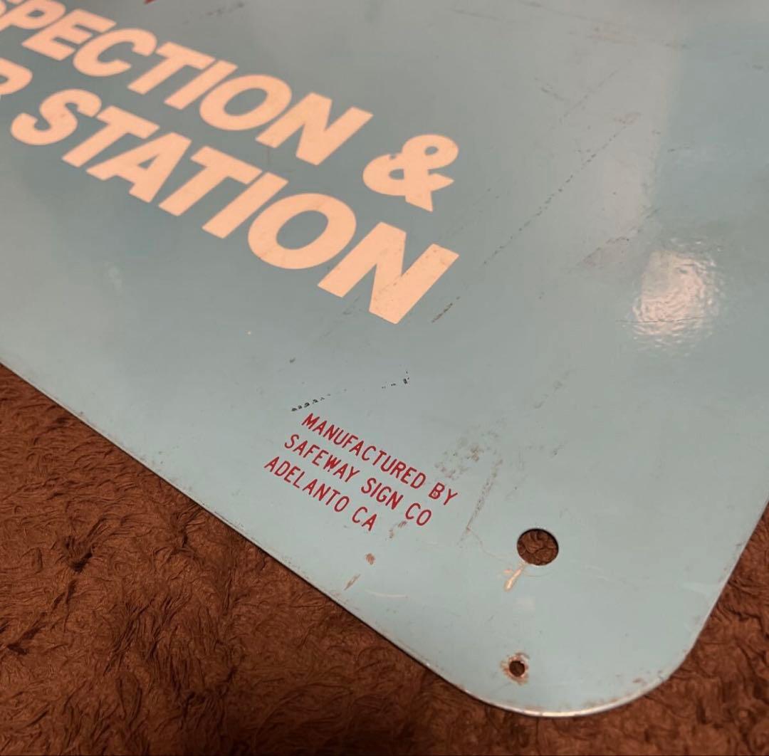 ビンテージ カリフォルニア スモッグチェック 看板