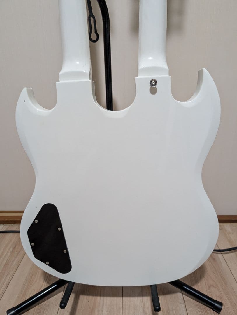 Non Gibson ダブルネックギター ホワイト