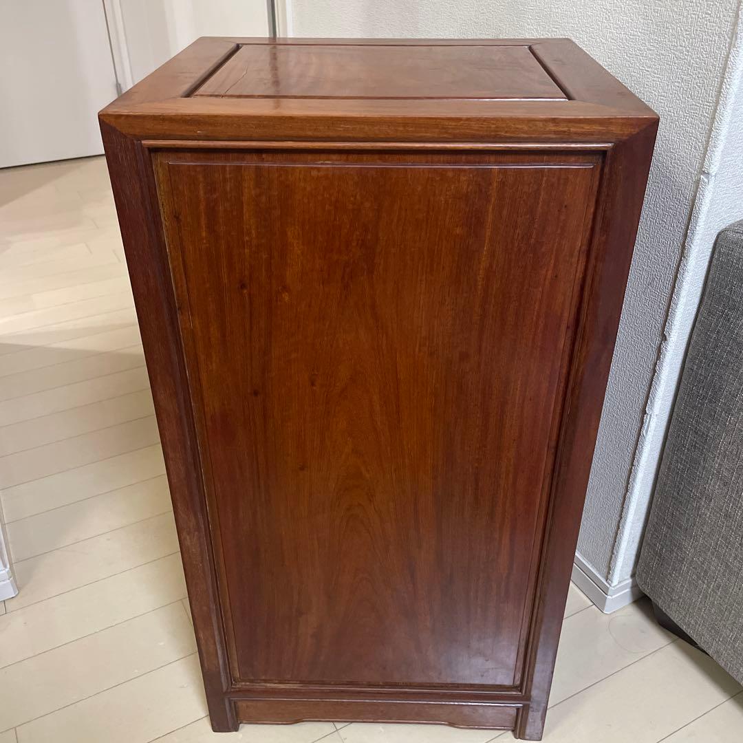唐木チェスト 唐木家具 紫檀 木製 明清仕様 アンティーク 紫檀収納 無垢材