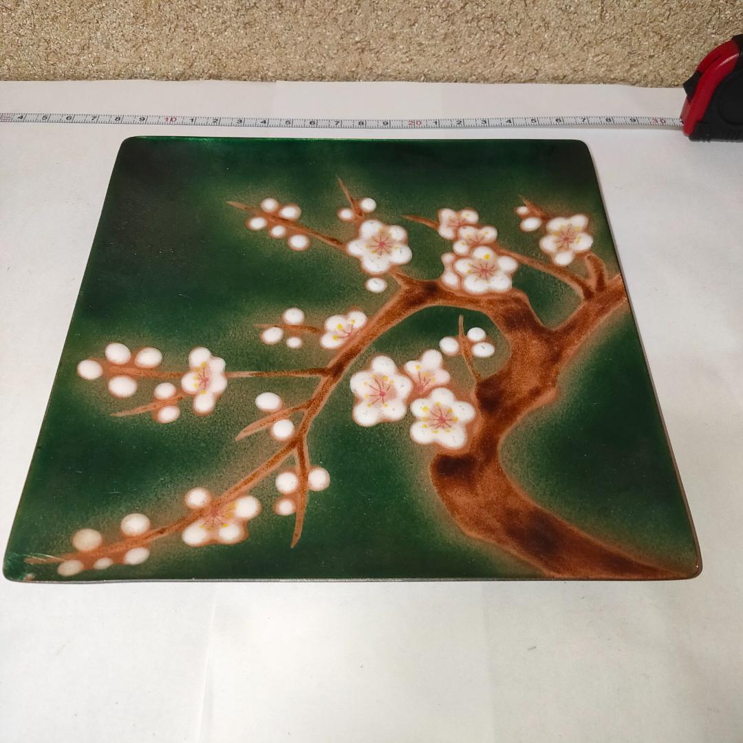 角皿　小皿　長方皿　四角皿　色絵　アンティーク　骨董　工芸品