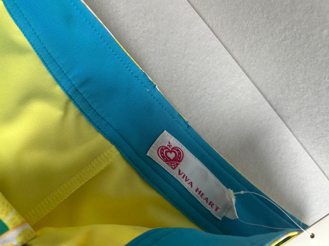 【タグ付き】VIVA HEART ゴルフスカート レモン柄｜インナー付き 映え