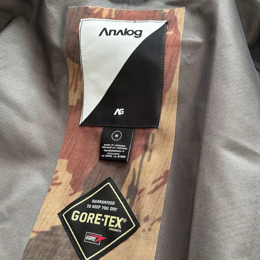 美品　バートン アナログ 3L ゴアテックスJK M カモ