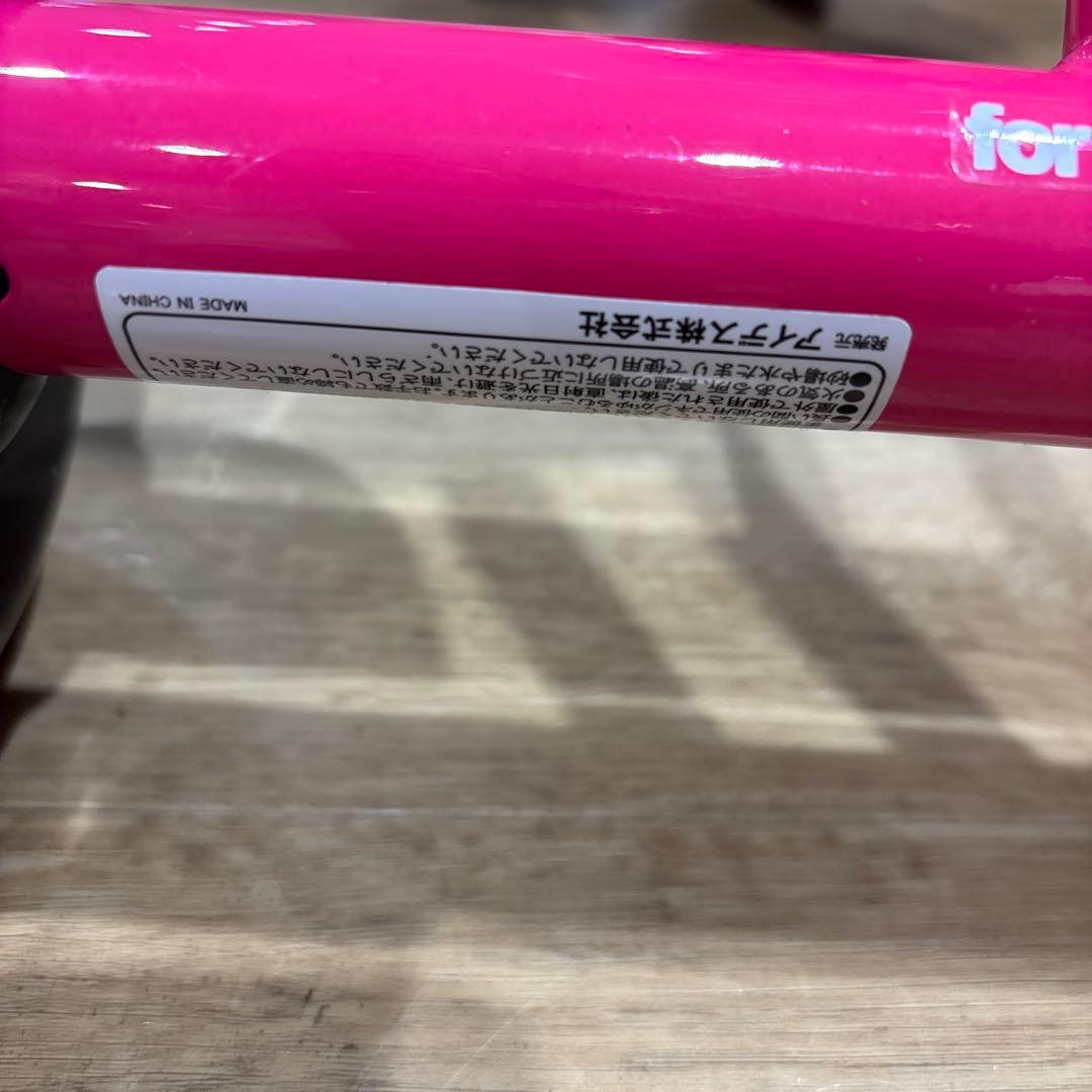 キッズ三輪車　ピンク&ブラック&ホワイト！