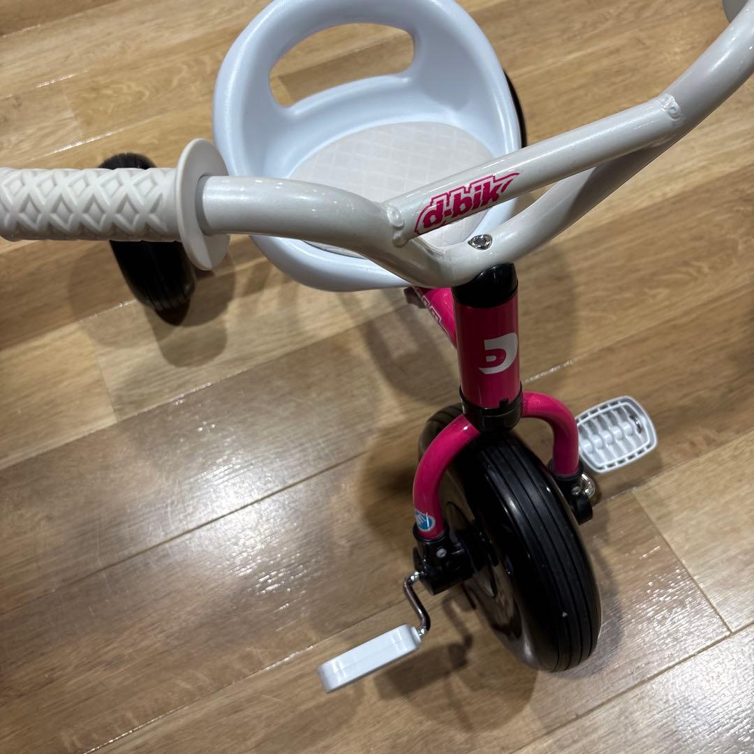 キッズ三輪車　ピンク&ブラック&ホワイト！