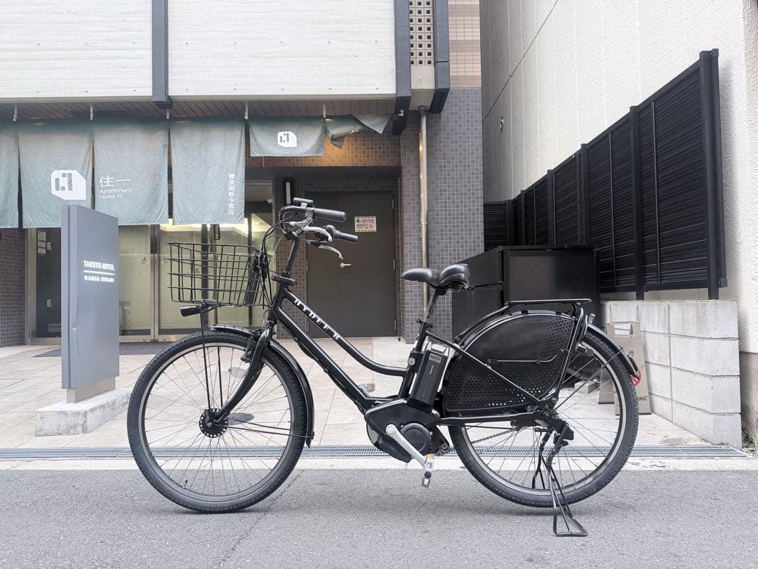 大阪府　ブリヂストン　HYDEE 電動アシスト自転車 ブラック