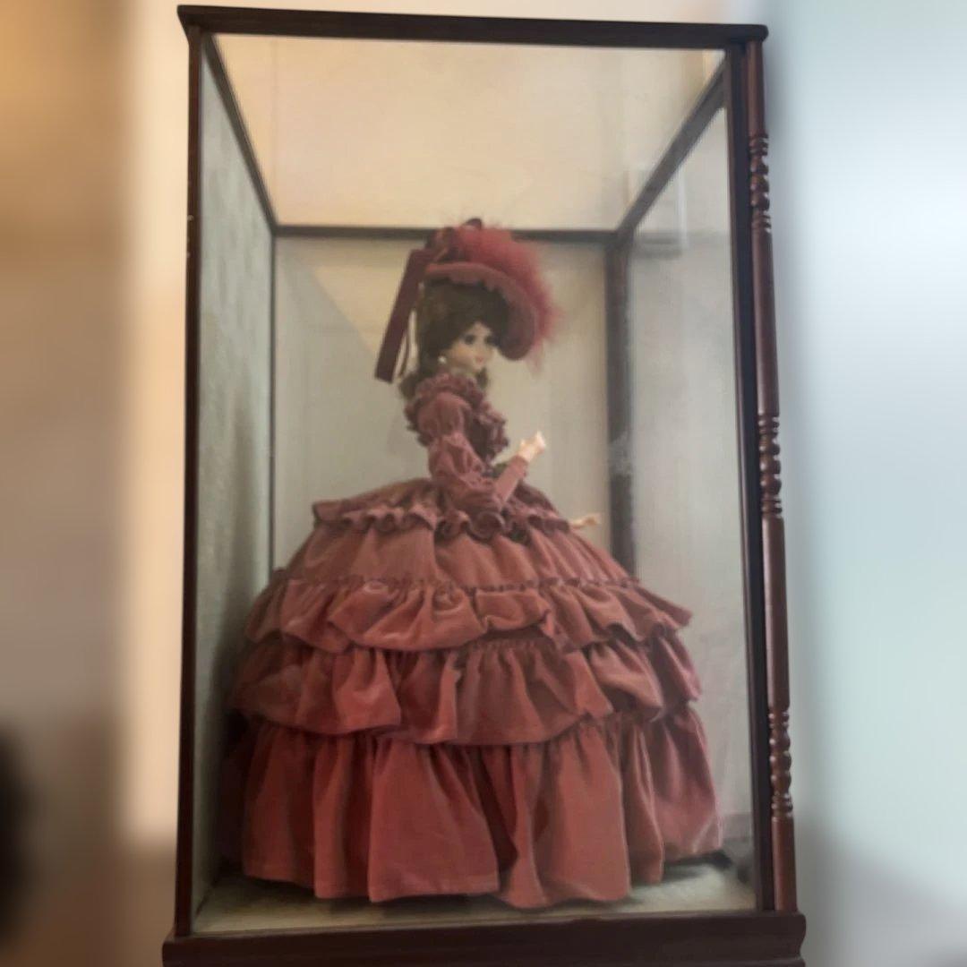 【極美品・ケース付】スキヨドール リボン印 フランス人形 ポーズ人形 昭和レトロ