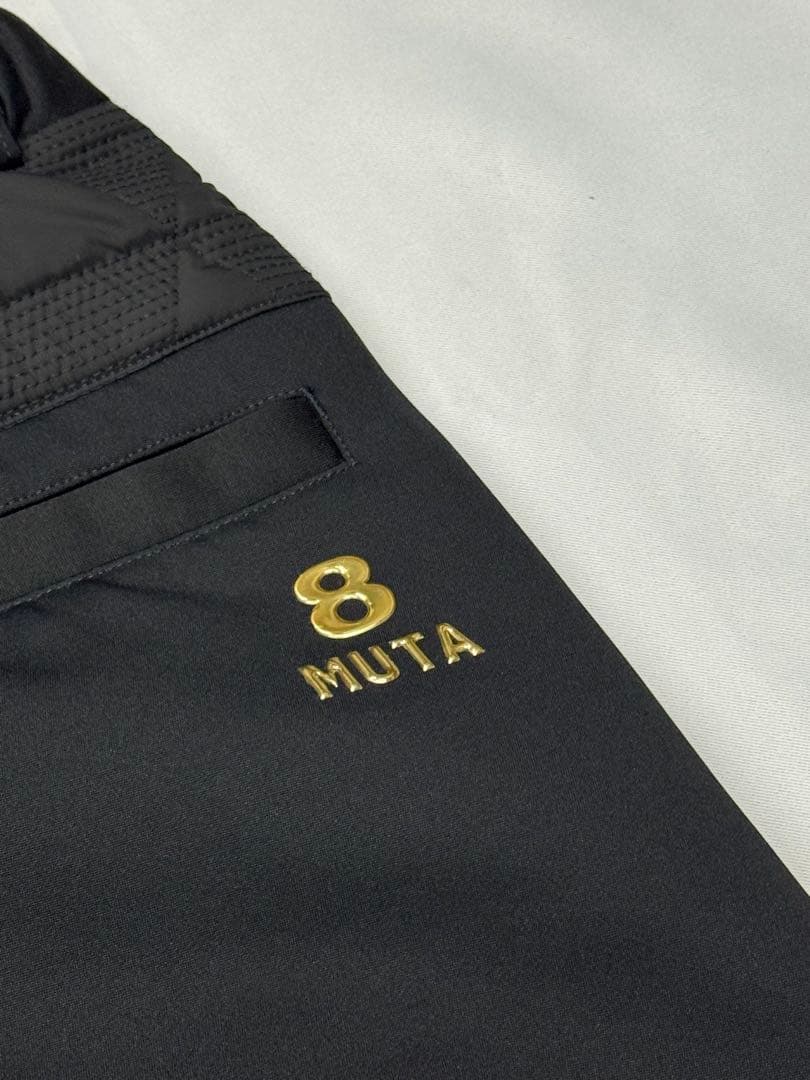 ムータ　ジオメトリック キルティングパンツ　ブラック　サイズ5