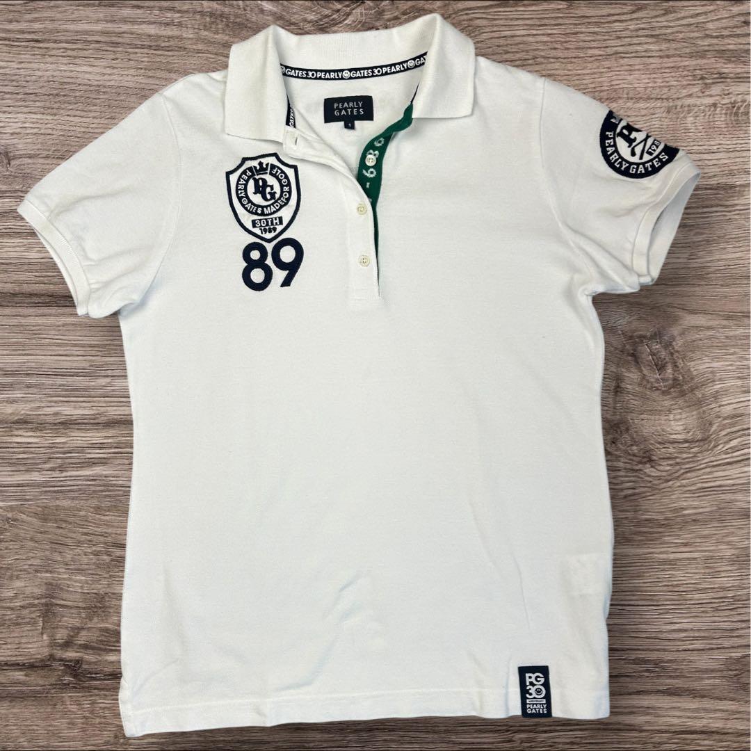 【セットアップ】パーリーゲイツ 鹿の子ポロシャツ & チェック柄ミニスカート 1