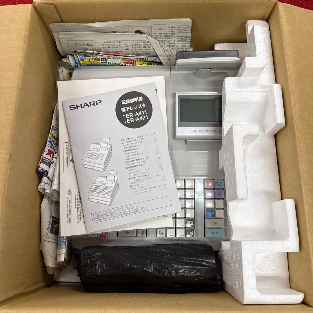 シャープ ER-A411 ホワイト SHARP レジ