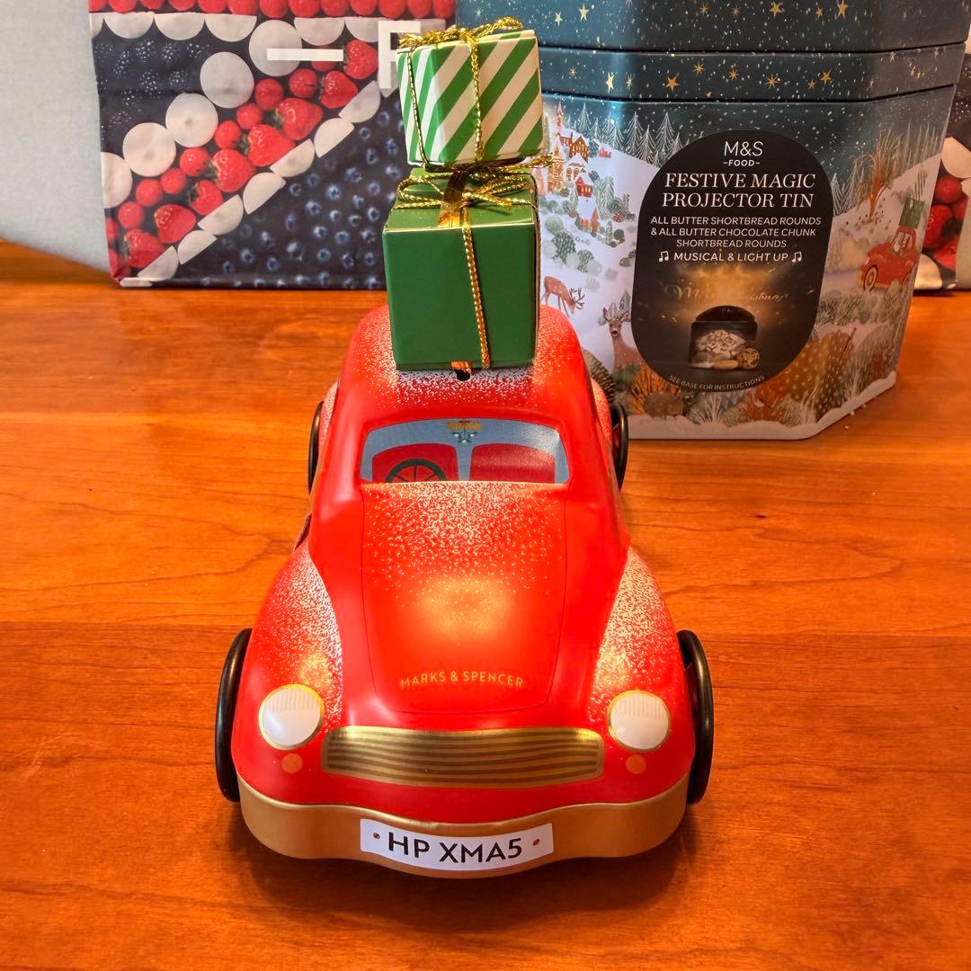 14 M&S プロジェクター缶　ジェリー缶　セット　イギリス　クリスマス