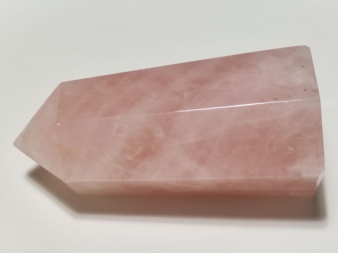 パワーストーン　天然石　ローズクォーツ　ポイント　600g　No.334