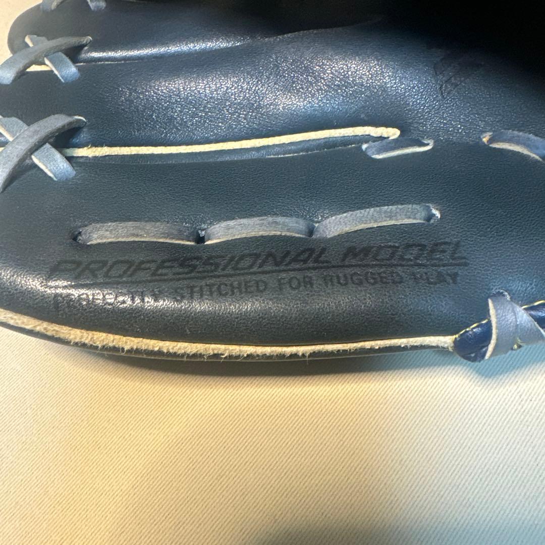 ミズノ 硬式グローブ 左 ワールドウィン プロフェッショナルモデル 野球 青