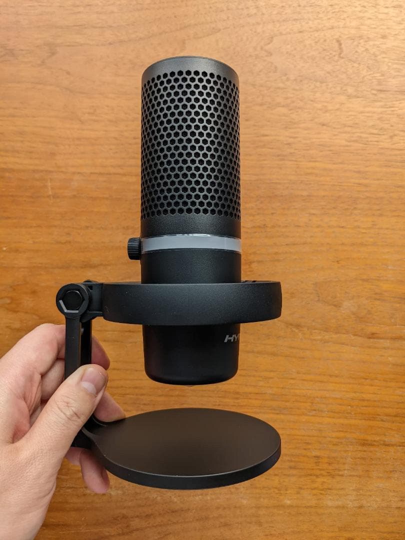 HyperX SoloCast 2 コンデンサーマイク USBマイク 内蔵ショm