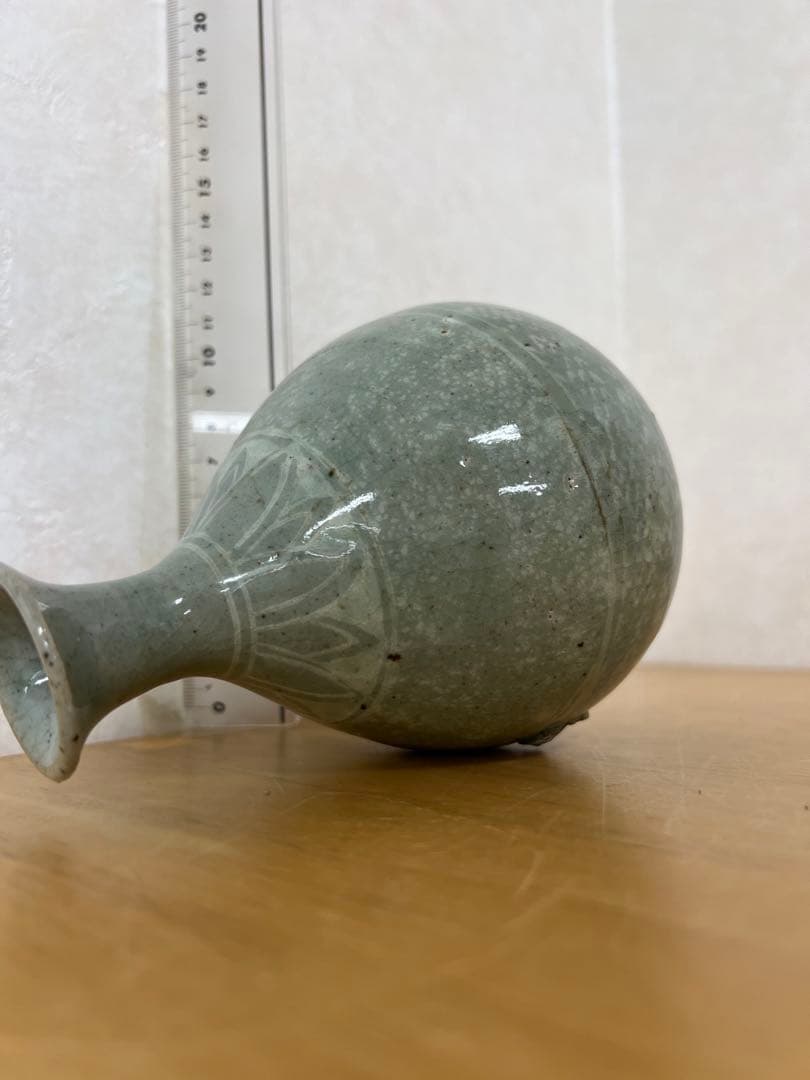 中国　朝鮮李朝高麗徳利　古美術　唐物コレクション韓国骨董　アンティーク江戸　青磁