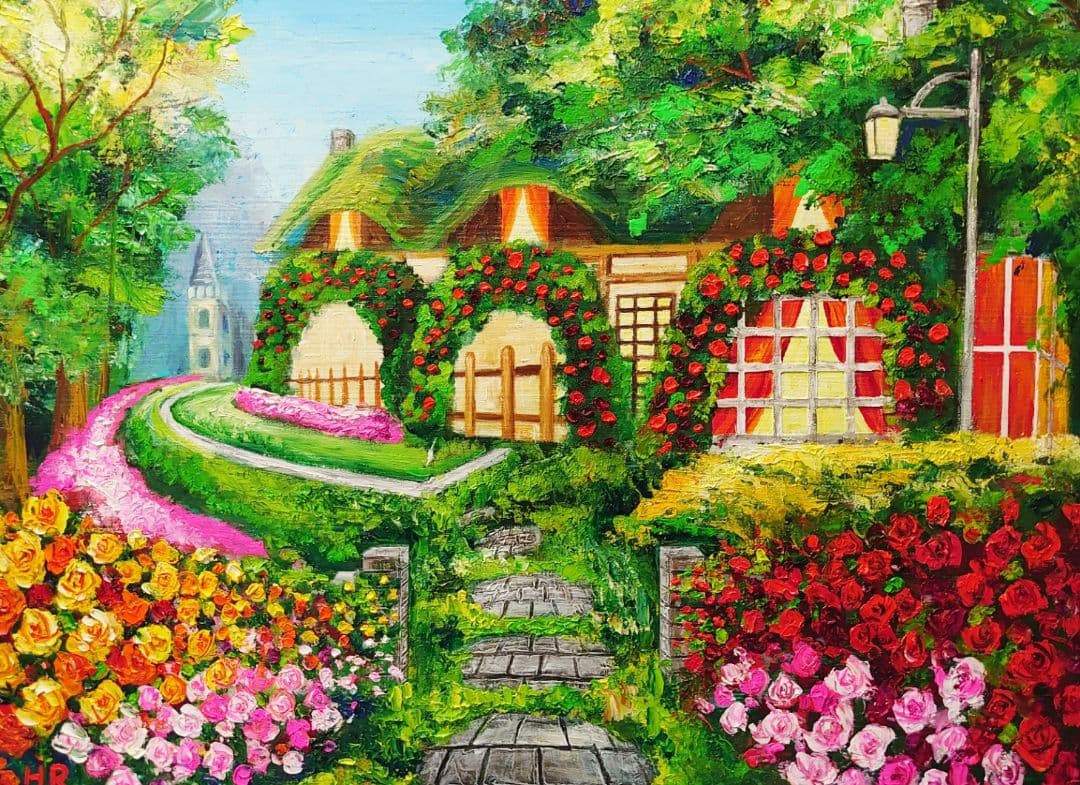 油絵 絵画 【おとぎの国】