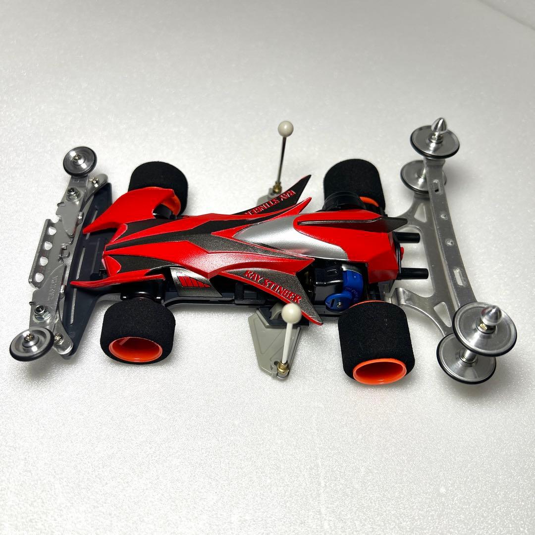 ミニ四駆　レイスティンガー　タミヤ　TAMIYA　完成品　肉抜き　改造　塗装済