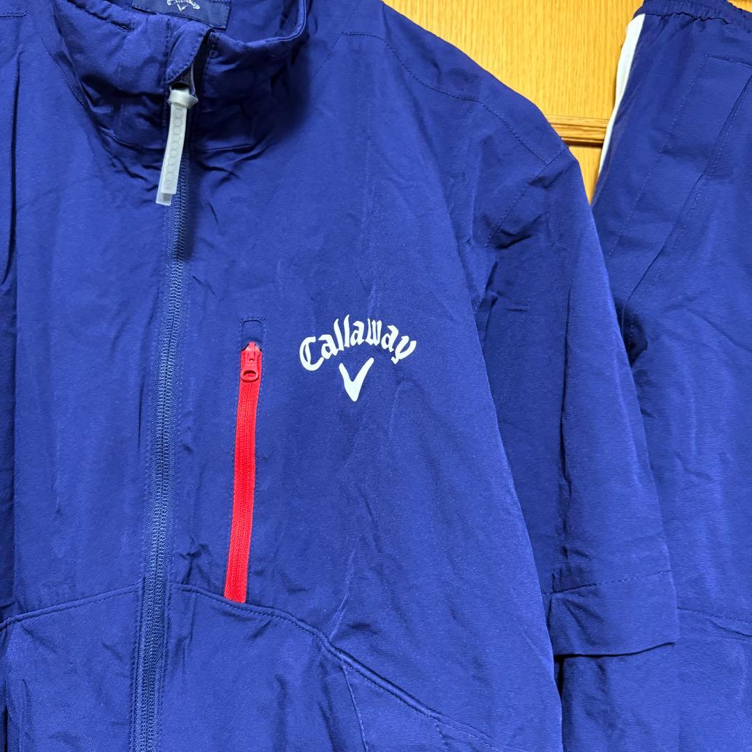 Callaway キャロウェイ レインウェア 上下セット ネイビー ゴルフ用