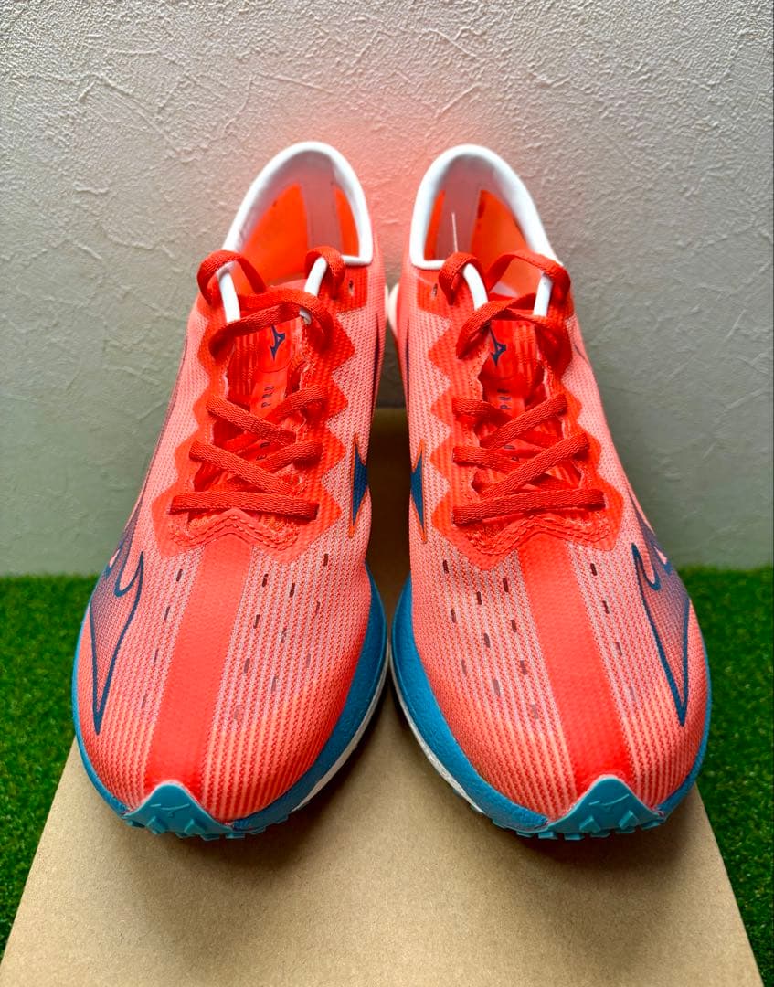 ミズノ ランニング ウエーブデュエルプロ U1GD220020 ORG 25cm