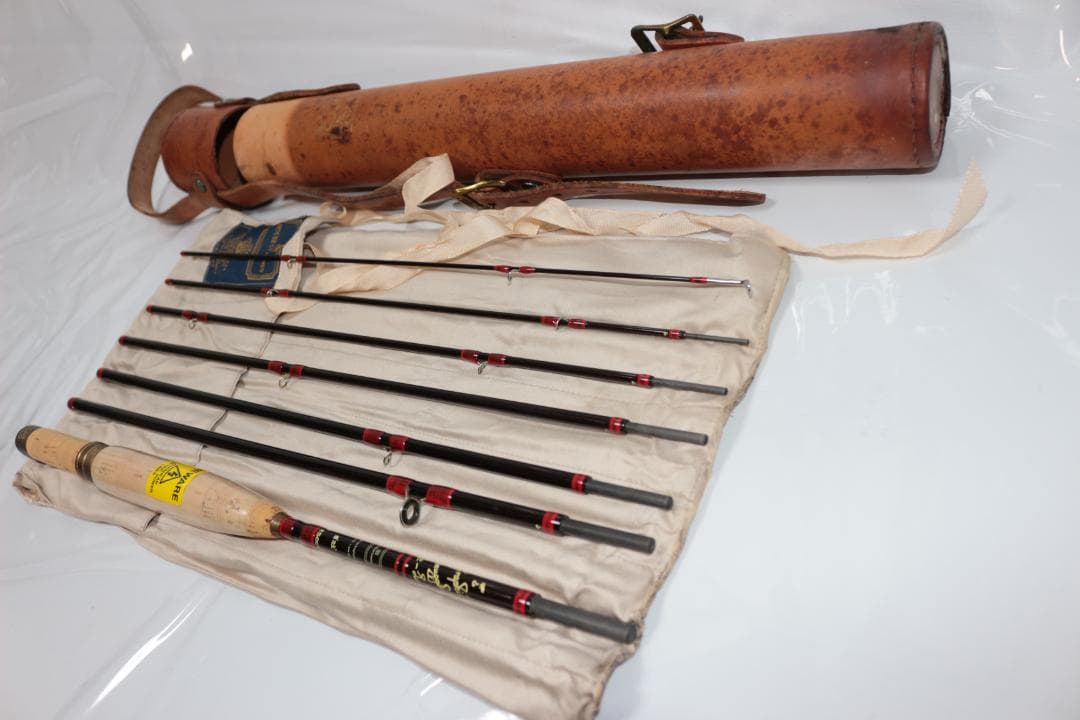 ハーディ　Hardy　デラックススマグラー　8.5ft　6番　7本継　革ケース付