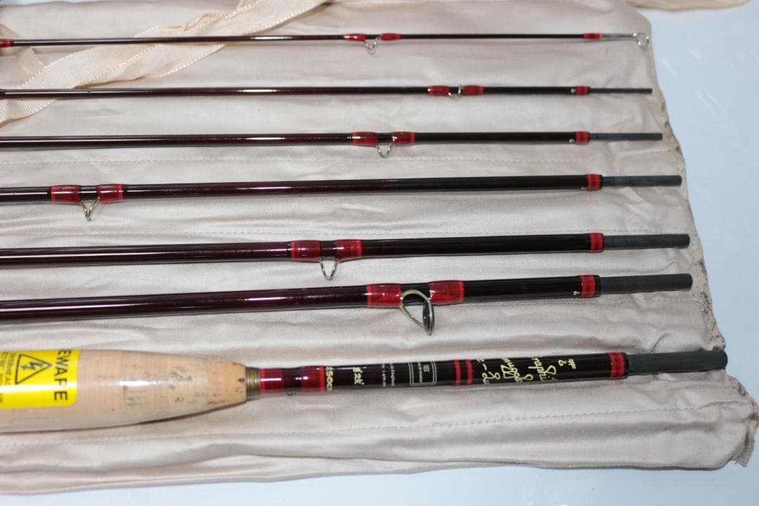 ハーディ　Hardy　デラックススマグラー　8.5ft　6番　7本継　革ケース付