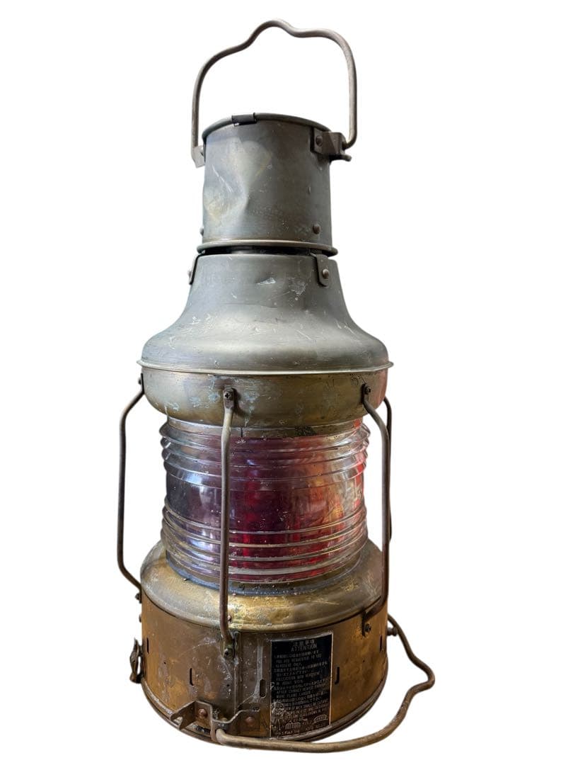 昭和レトロ 乙種紅燈 アンティーク　小糸工業 油用 マリンランプ