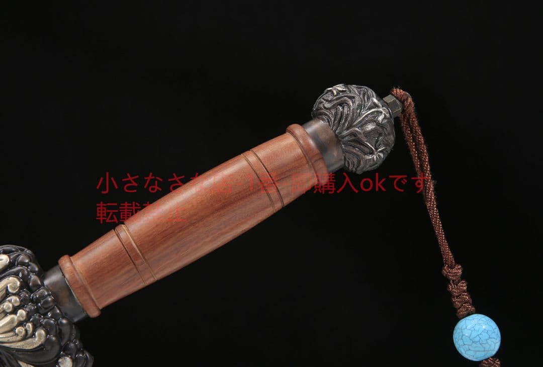 君主サーブル純銅手工芸鎏銀百錬模様鋼 古兵器 武具 刀装具 日本刀 模造刀居合刀