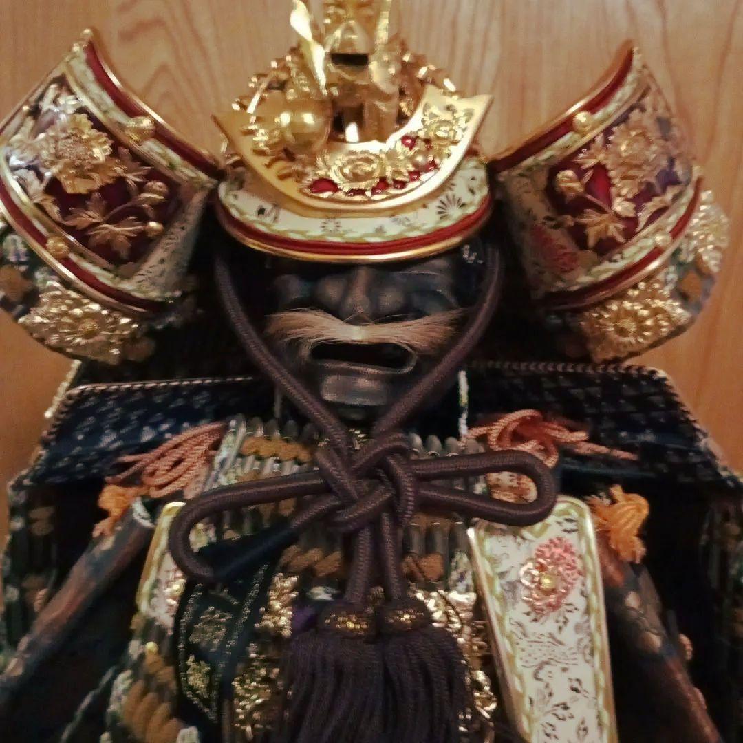 五月人形兜　峰月作　弓刀セット