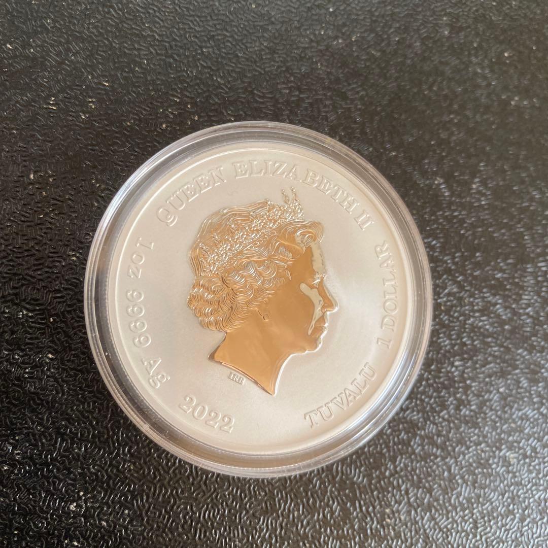 銀貨　99.9% 純銀　シルバー　007 銀貨　１オンス　イギリス連邦　ツバル
