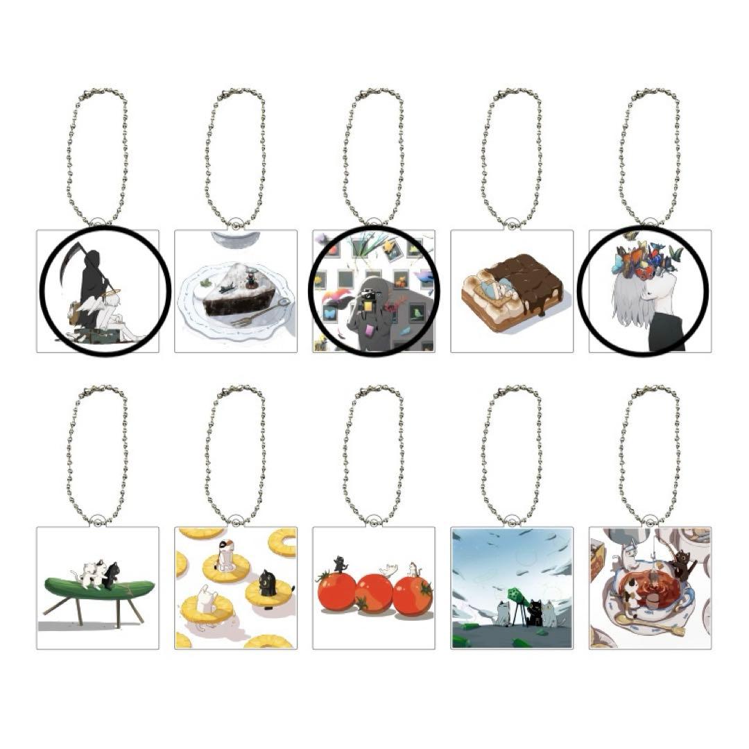 アボガド6 肉眼 慧眼 アートギャラリー アクキー 缶バッジ