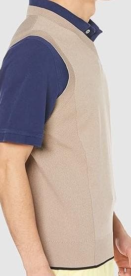 キャロウェイC23119100メンズベスト　ベージュ 　Lサイズ