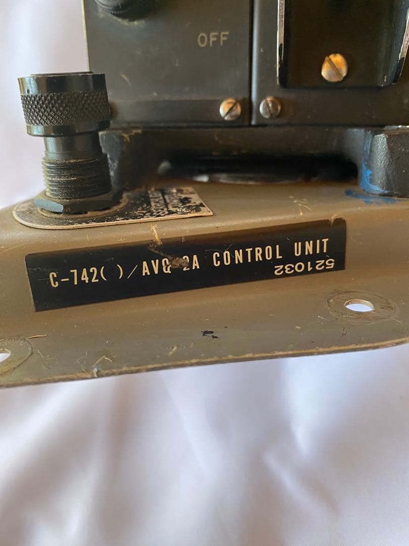 GRUMMAN S2F TRACKER サーチライトコントロールユニット　操縦桿