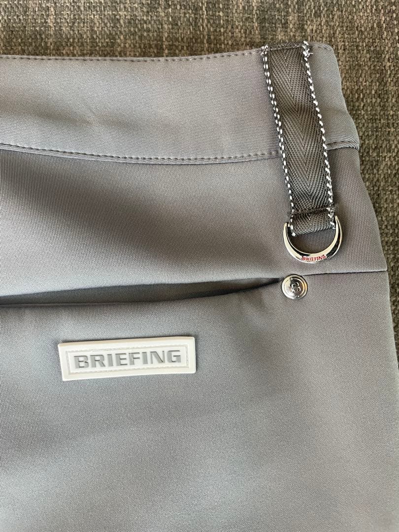 【美品】ブリーフィング3D LOGO SLIM PANTSグレー　S