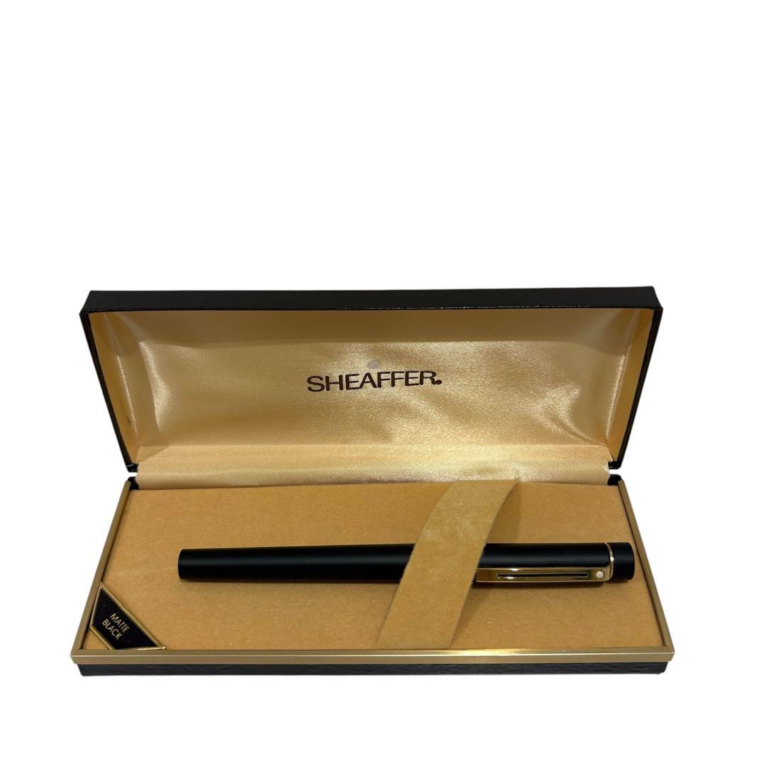 【美品】SHEAFFER 万年筆 14K 貴金属　黒 専用ケース付き