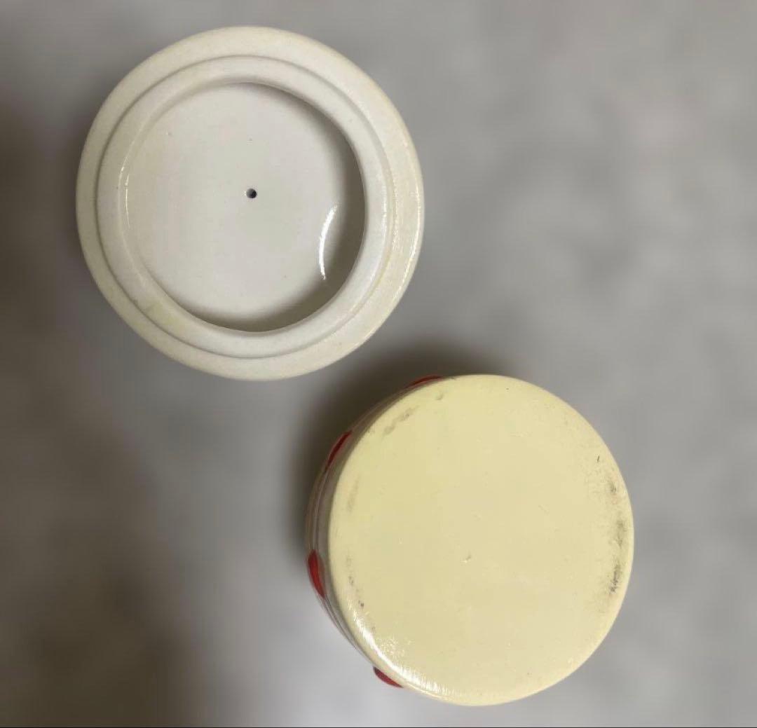 平成レトロ　マザーガーデン　しろたん　ケーキ　マザーグースの森　小物入れ　陶器