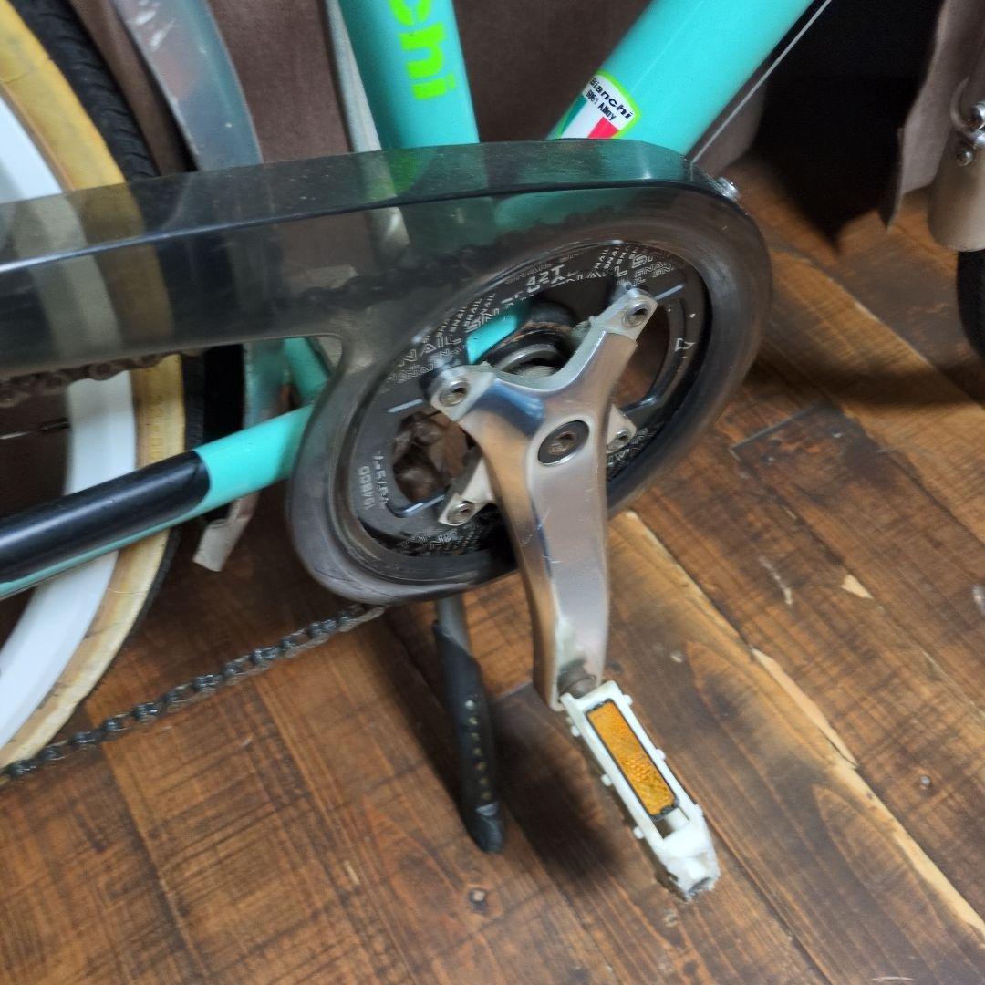 たかお君 クロスバイク Bianchi ATTIVO ママチャリ風